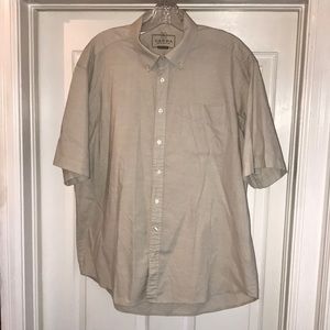 Men’s C&A Short Sleeve Shirt Beige Size XL